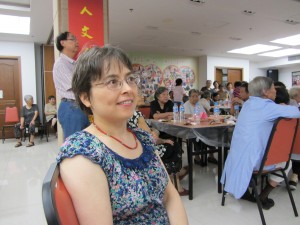 Professor Jeanne Shea doing ethnographic research on community-based support for aging in place at a senior center in China.