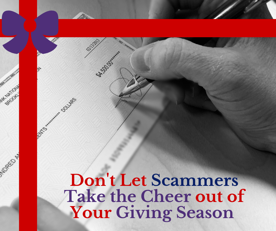 Don't let scammers take the cheer out of your giving season