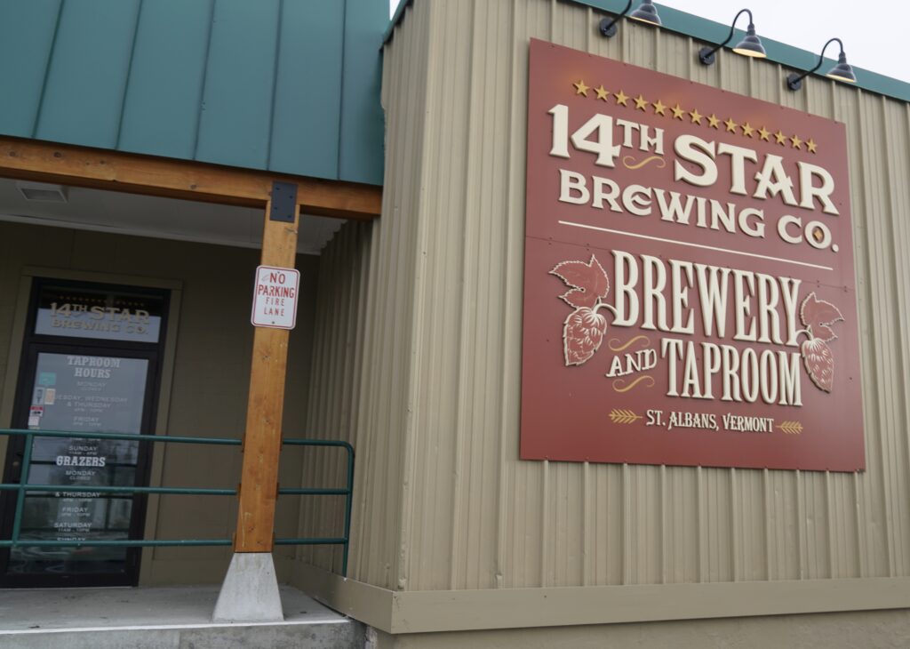 14th Star Brewing Company taproom and brewery sign