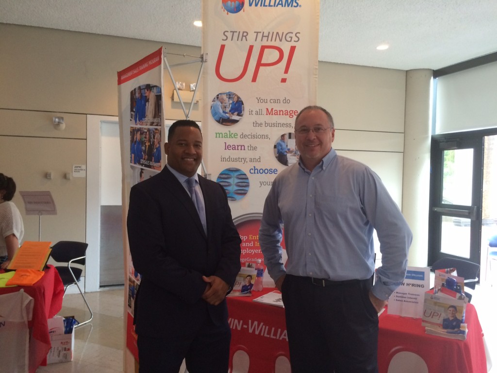 Maurice and a colleague from Sherwin Williams