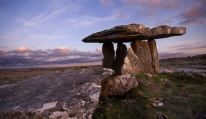 Giant rock formation on the top of a mountain