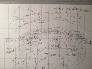This is a drawing of my spot from a arial point of view.