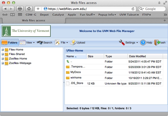 Re-Introducing Webfiles.uvm.edu