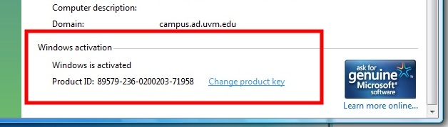 Successful activation