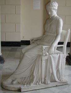 Penelope marble statue