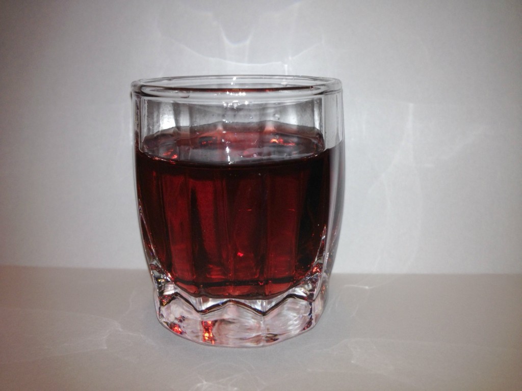 Glass of young vishnivka