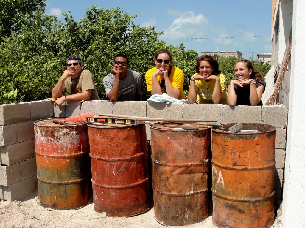 The crew at Ocean Academy on Caye Caulker