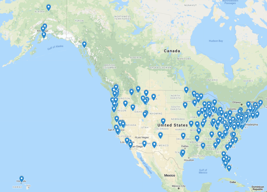 2020 USA Volunteer Water Monitoring Map