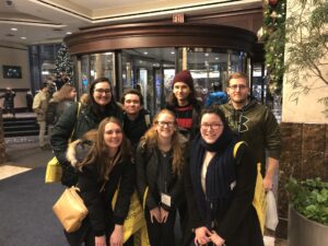 Members of the UVM Linguistics Club visit the Linguistic Society of America Annual Meeting 2019, located in New York City.