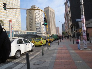 Traffic in Bogota