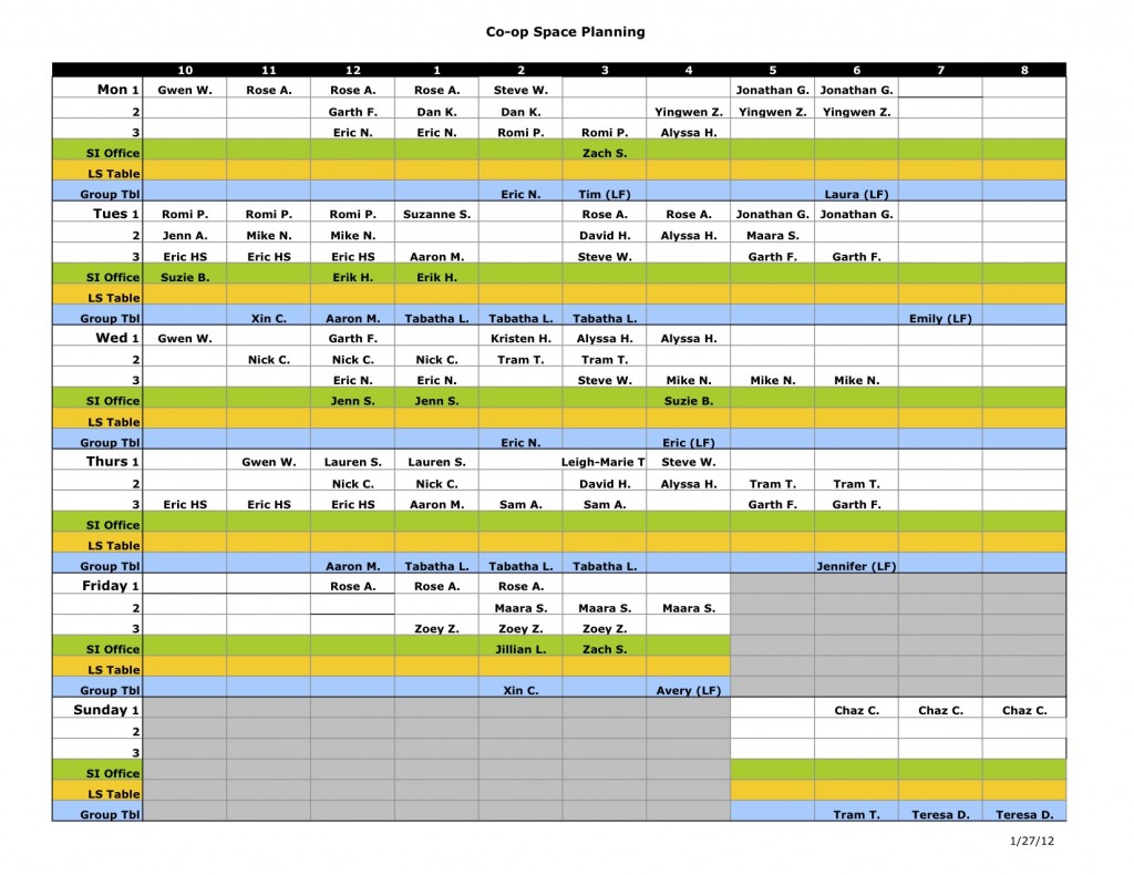 First Week of Tutoring