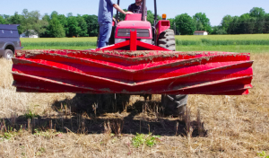 A roller-crimper in the field