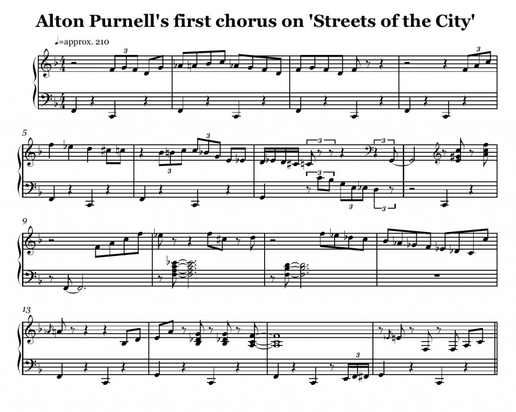 Alton Purnell s first chor