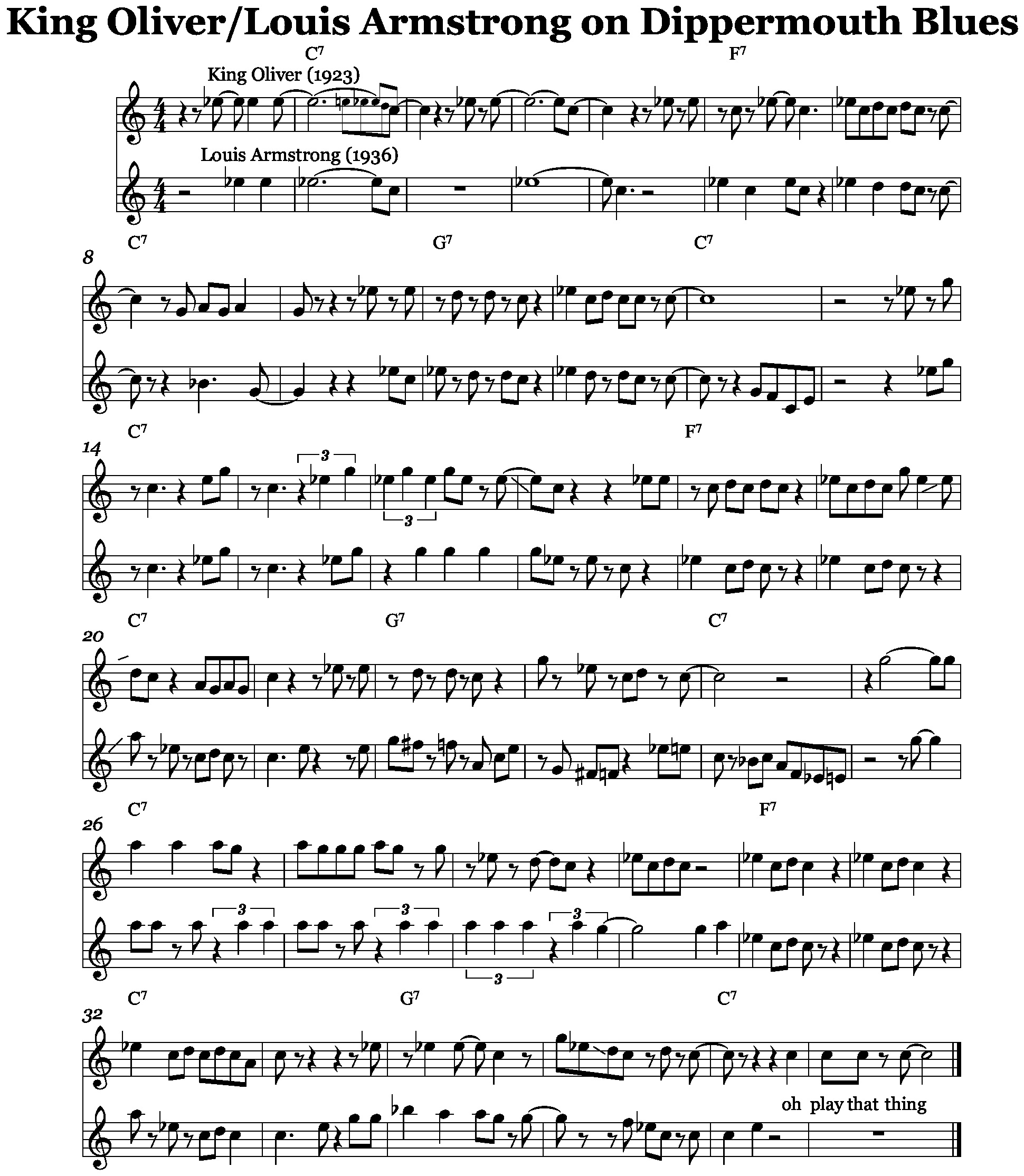 Dippermouth blues sheet music pdf