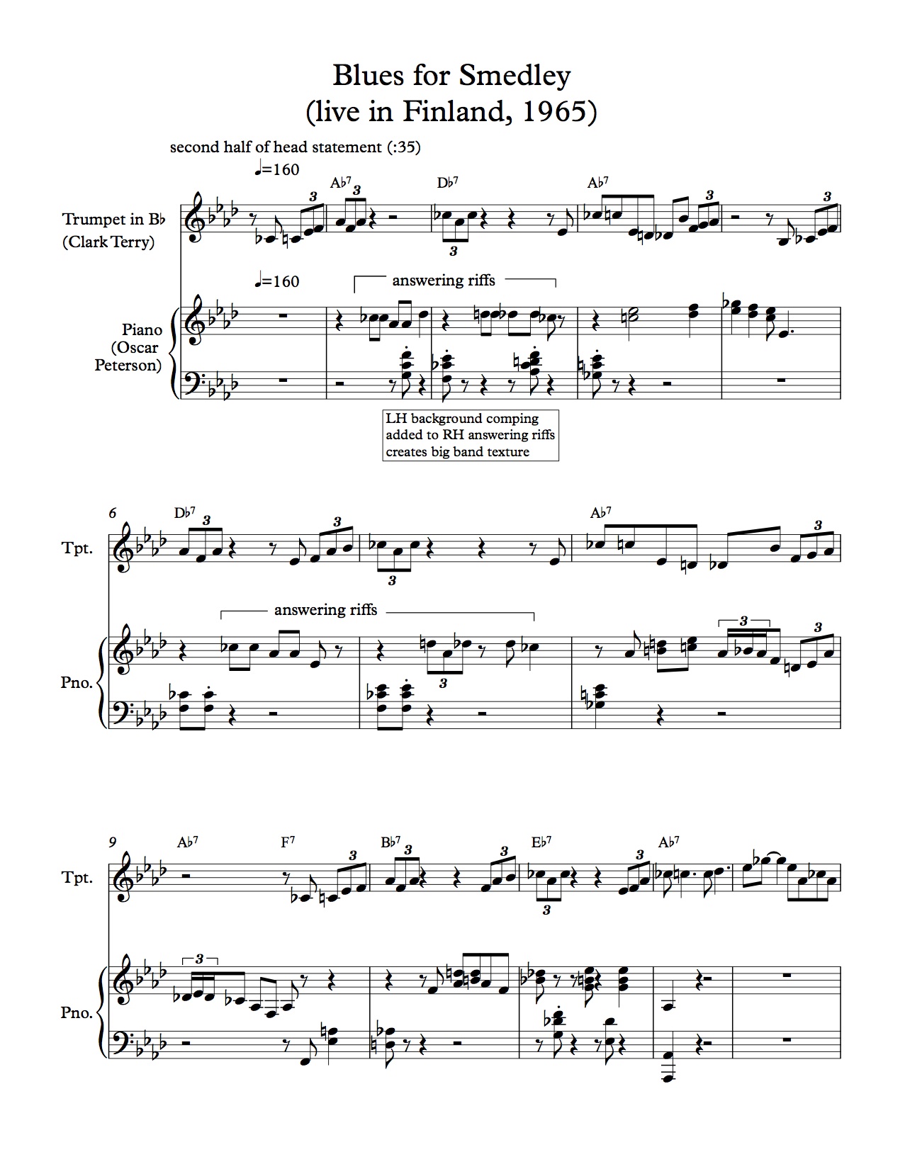 Jazz Band Arrangement Lazy Dog Blues by Math Gecko and Music Scores