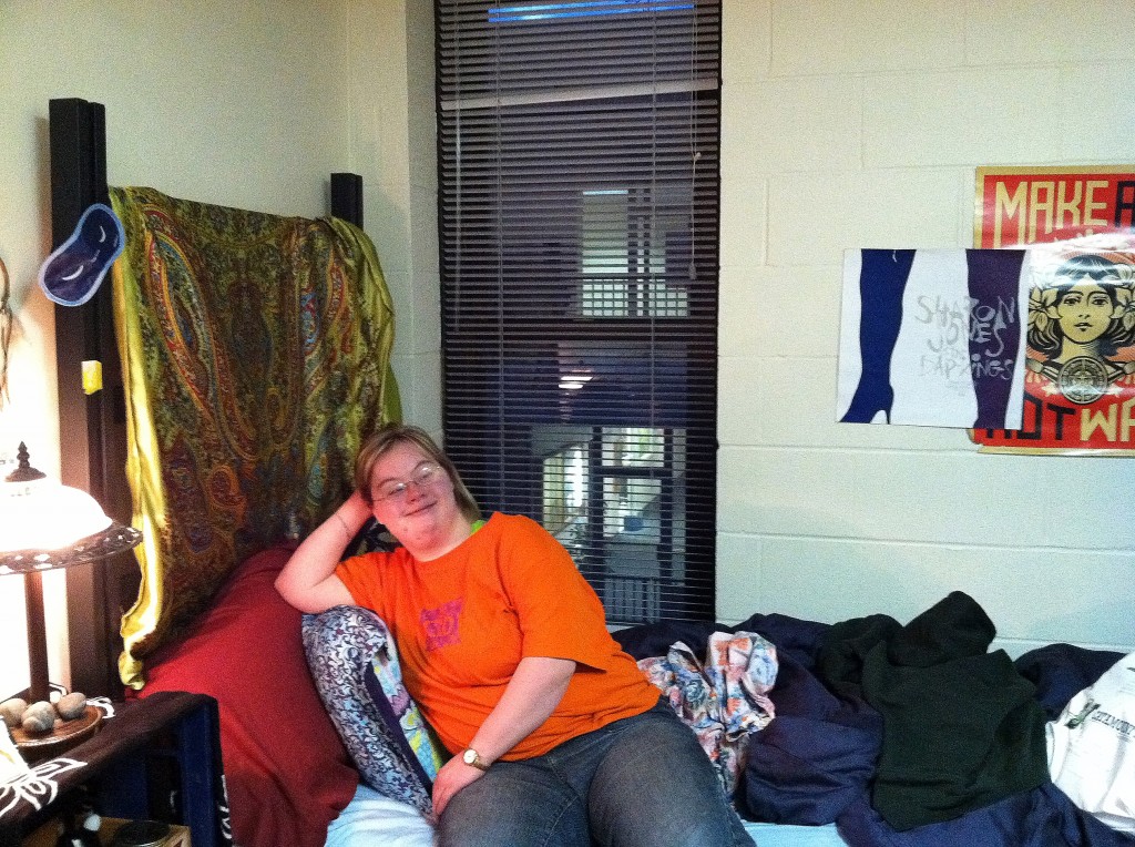 Student in a UVM Dorm