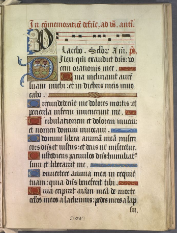 In Commemoratione defunctorum manuscript page