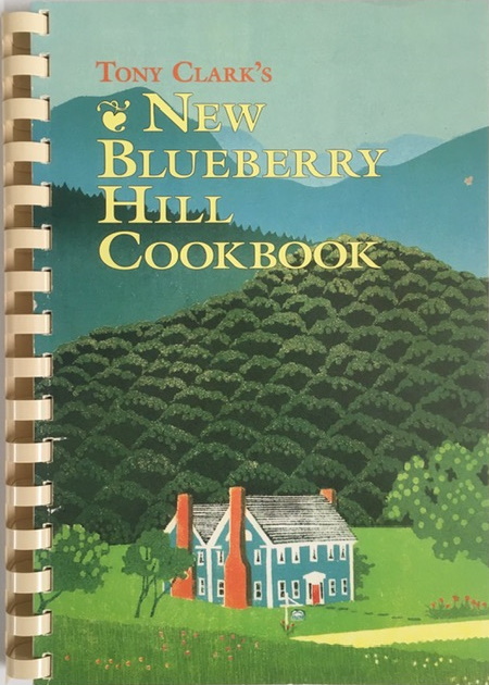 cover of New Blueberry Hill Cookbook showing inn and Vermont landscape