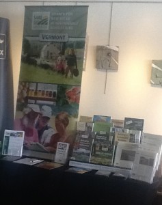 Northeast SARE display at 2013 Greenworks annual meeting and trade show.