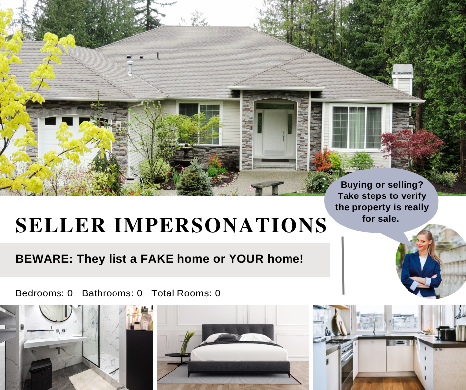 Unfortunately, seller impersonation scams, also called “deed fraud”, are on the rise. Deed fraud is when criminals attempt to sell property they do not own. The listings may steal information from properties already on the market or create a new advertisement based on real property, such as real estate listed in a city/town’s grand list. Scammers often target property of absentee owners like vacation homes, vacant lots, or residential rentals. Criminals succeed by forging deed documents.