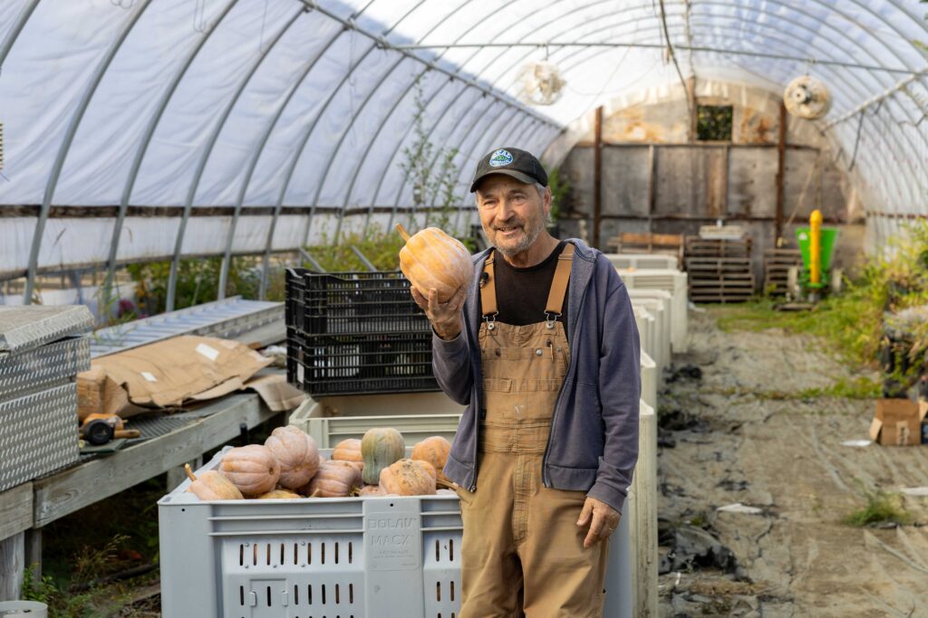 Howard and squash curing in tunnel