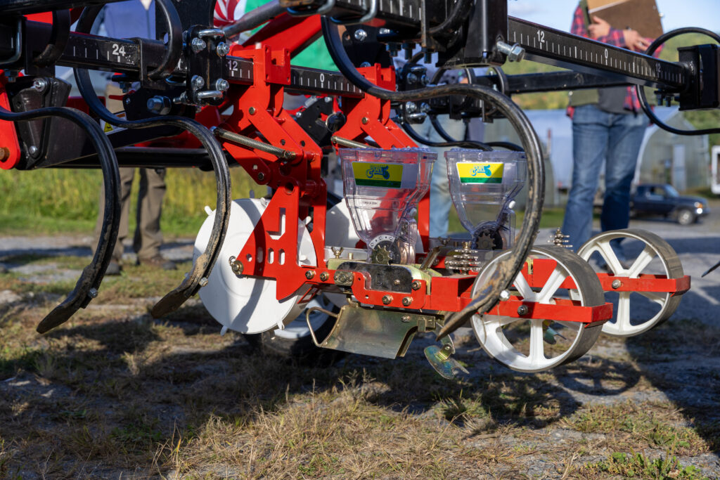 Jang seeders mounted on Tilmor tractor