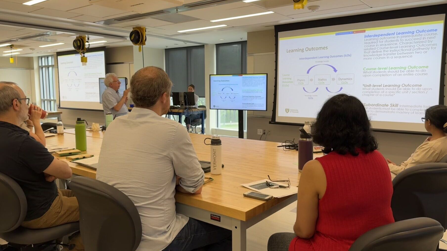 Photo from first meeting discussing the research project.