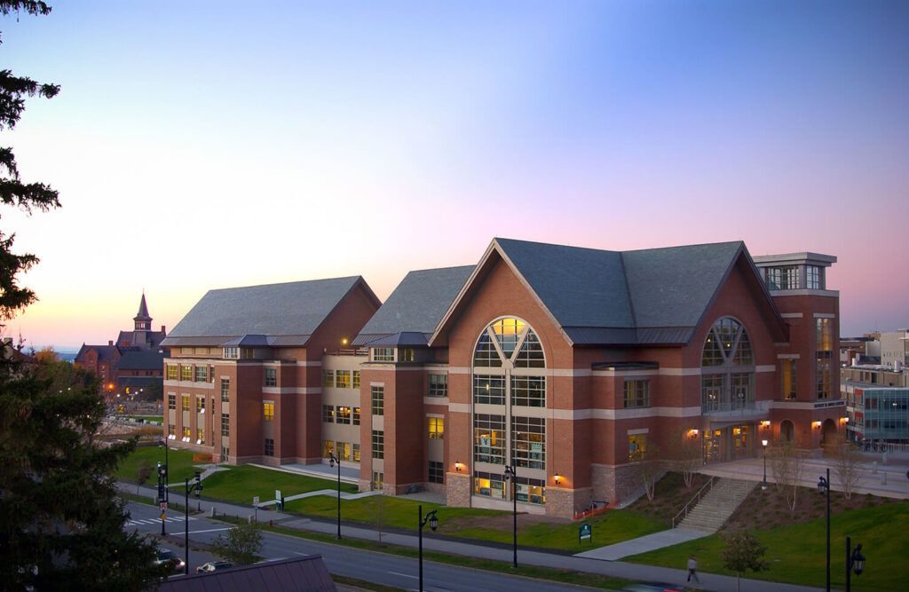 The Davis Student Center on UVM's campus
