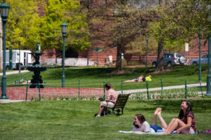 UVM campus in the spring