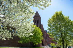 UVM campus in the spring