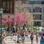 UVM campus in the spring