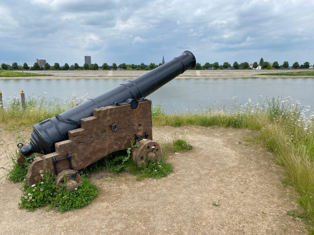 Ancient canon discovered when room for the river project was in development.