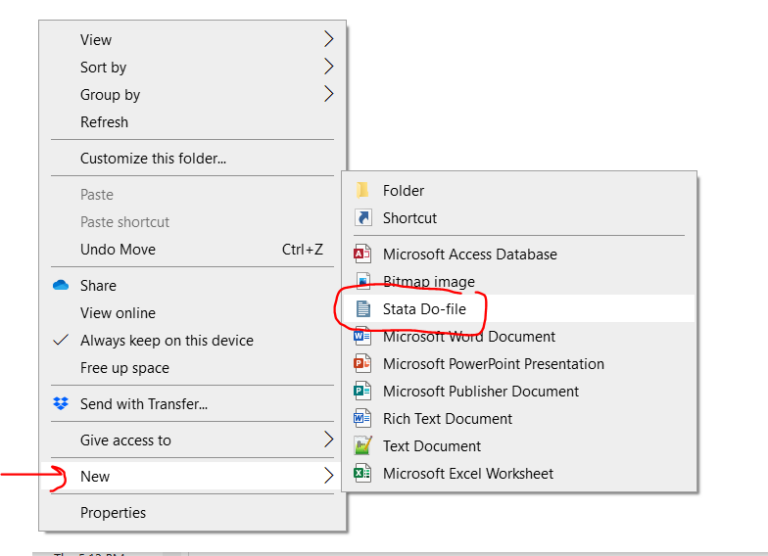 Making a new, blank Stata do file within Windows Explorer – Tim Plante ...